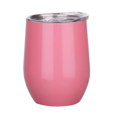 China Sustainable Double Wall 12oz Stainless Steel Egg CupsStraight Wine Hot-selling Insulated Tumbler for sale