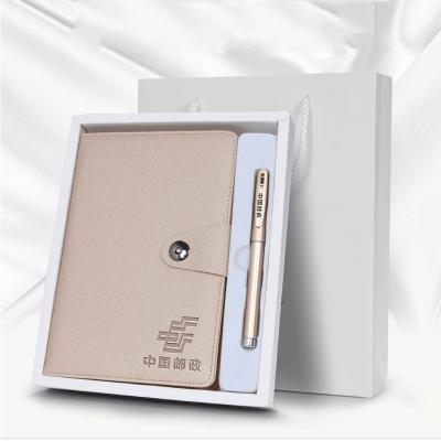 China Financial Institutions Price Cheap In Stock Customize Logo Notebook And Pen Gift Set Notepad Pen Set for sale