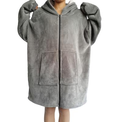 China Anti-Static Wearable Hoodies Cover Up Sherpa Oversized Cover Up Hoodie One Size Fits All Dropshipping for sale