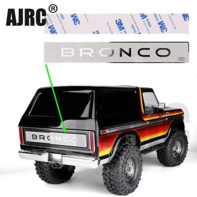 China Vehicles & Remote Control Toys Raise Ranger 1/10 Stainless Steel Crawler Car Traxxas Bronco Logo Decoration For Rc XLT RTR #82046-4 for sale