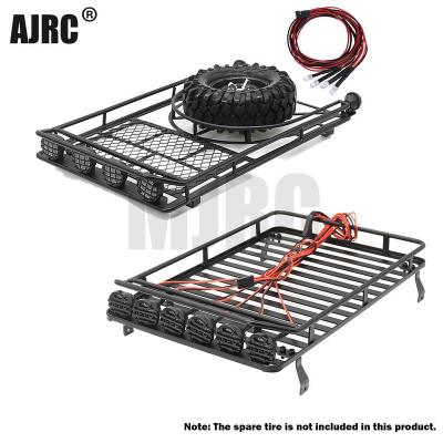 China Vehicles & Metal Remote Control Toys Rack with 4 LED Lights for 1:10 RC Rock Crawler SCX10II 90046 90047 SCX10 D90 Traxxas Trx4 Rack for sale