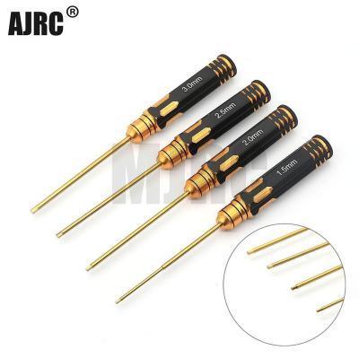 China Vehicles & AJRC Toys 4Pcs/set Remote Control Tool Plating M1.5/2/2.5/3 Hexagon Screwdriver Titanium Screwdriver Kit For RC Model Car Boat Airplane Repair Tool for sale