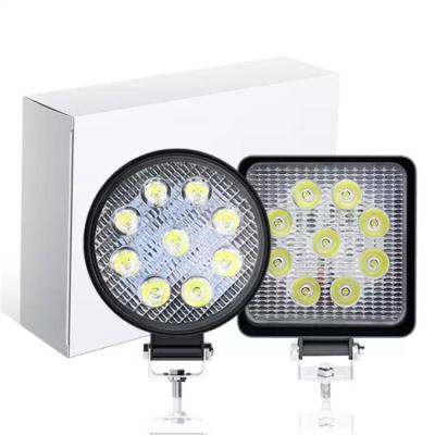 China 27W 12V Plastic Led Light Kit 22MM 4 Inch Spot Light 4x4 Truck Tractor Work Light à venda