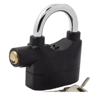 China Personal Security 110dB Siren Door Alarm Padlock Waterproof Anti-theft Motorcycle Security Lock for sale