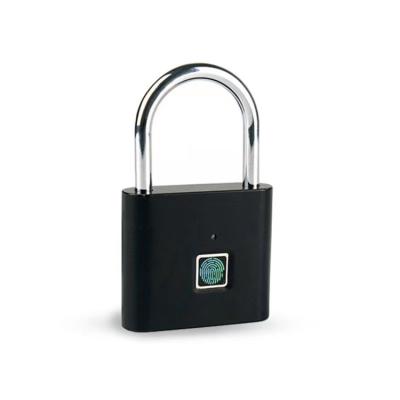 Cina Good Quality Waterproof Quick Open Waterproof Electronic Anti-theft Rechargeable Fingerprint Padlock Smart Lock in vendita