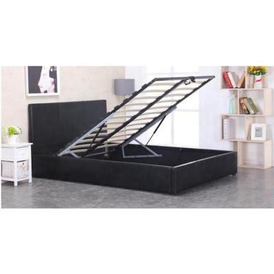 China Soft Modern PU Bed Bedroom Furniture Queen Size Leather Lift-Up Storage Bed for sale