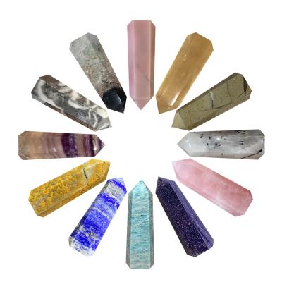 China Wholesale High Quality Natural Healing Amethyst Rose Quartz Crystal Point Stone Crystals From China for sale