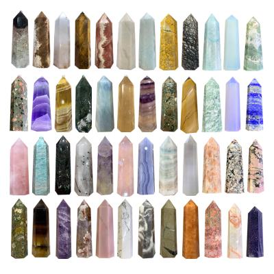 China High Quality Natural Stone Amethyst Rose Quartz Crystal Point Crystal Healing Stones From China for sale