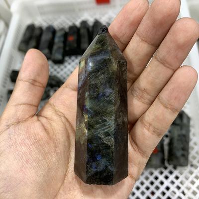 China High Quality Natural Stones Polished Labradorite Flash Round Healing Gemstone Crystals From China for sale