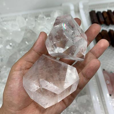 China China freeform gemstone wholesale high quality natural healing stone clear quartz with rainbow for sale