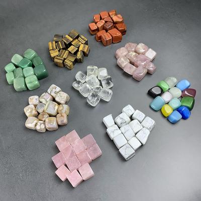 China China wholesale natural crystal cubes rose various quartz cubes tumbled crystal cubes for healing for sale