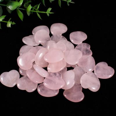 China China wholesale high quality natural gemstone healing rose mini quartz rose quartz heart for sale