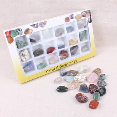 China China Wholeale Natural Mineral Fossil Crushed Stone Specimen Collection Crystal Gift Box for sale