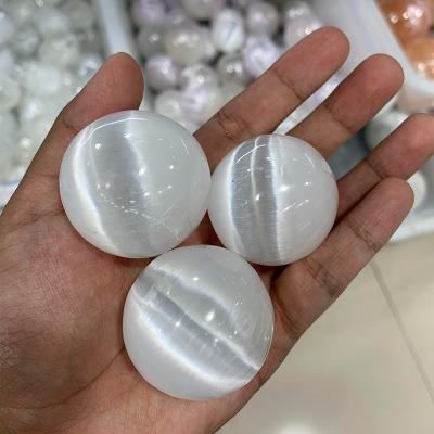 China Wholesale High Quality Natural Gemstone Crystal Polished Selenite Spheres Selenite Ball From China for sale