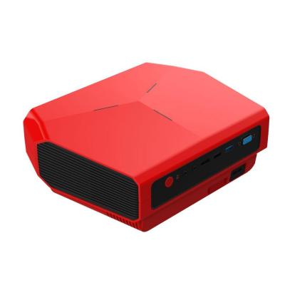 China Affordable And Easy To Use Home Entertainment A4300 720p Mobile Field Projection Portable Theater Projector 3D Video Ready Red for sale