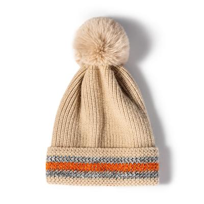 China COMMON High Quality Thicken Knitted Winter Beanie Hats Adult for sale