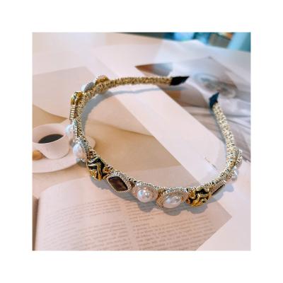 China China Supplier Fashion Jewelry Multi Color Hair Accessories Wholesale Elegant Women Pearl Headbands for sale