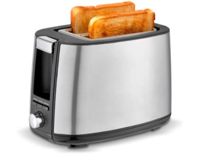 China OEM Logo Hotel PROLISS Retro Stainless Steel Kitchen 2 Slice Custom Electric Sandwich Bread Toaster Machine for sale