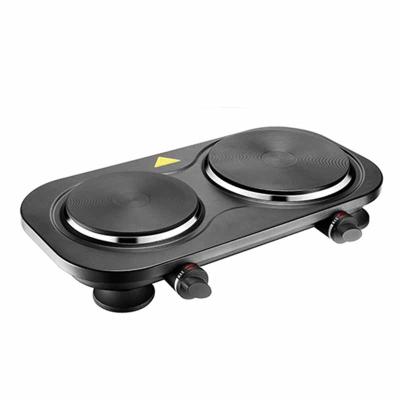 China Modern Design Family Kitchen Kitchen Appliances Customized Double 2 Burners Electric Stove Heat Protection Function Hot Plate for sale