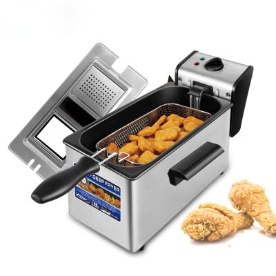 China Easy Operate PROLISS OEM Kitchen 2200W 4L Wholesale Home Electric Stainless Steel Chips Deep Fryer For Fried Chicken for sale