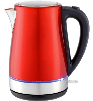 China New Design 1.7L Household Electric Kettle Base PROLISS 2021 High Rotation Red High Texture 360 ​​Degree Electric Kettle With Lamp for sale