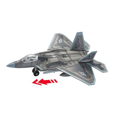 Chine F22 Stealth Fighter Modèle 1:100 - Modèle 23 - 29 dans une boîte colorée, cadeau parfait à vendre