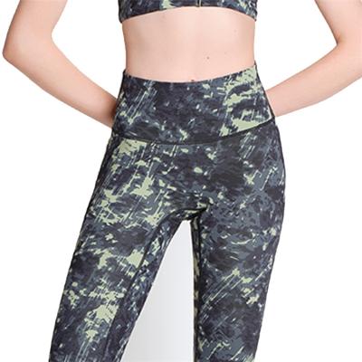 China Wholesale Custom Antibacterial Fitness Gaiters Workout High Waist Camouflage Camouflage Yoga Pants Women for sale