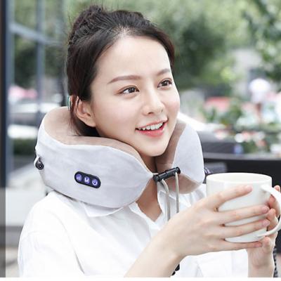 China Electric Neck Kneading NECK U Shape Travel Shiatsu Neck Massager Pillow Massager for sale