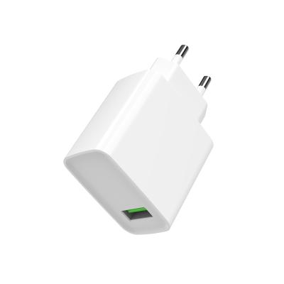 China 20W Mobile Phone QC 3.0 EU/UK/US/IN Adapter Plug Wall Fast Charger Single Port For Mobile Phone for sale