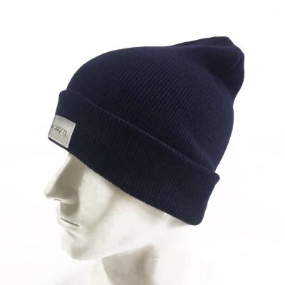 China Tingwell JOINT Custom Mens Navy Knit Beanie , LED Hat for sale