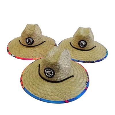 China Summer Handmade Logo Straw Hat Custom TWS 200195 Breathable Straw Hats Beach Hat Straw for sale