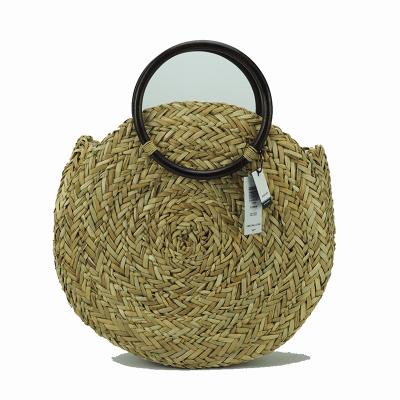 China 200156 Summer Straw Bag Beach Handmade Bag Eco-friendly Raw Material TWS Cheap Sea Grass Straw Bag for sale