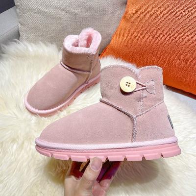 China Other Customized Wholesale Winter Ankle Snowy Hairy Fur Padded Outdoor Shoes Boots For Girls for sale