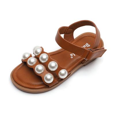 China Non-slip Soft Non-slip Toddler Shoes Fashion Rivet Children Shoes Toddler Soles Girl Princess Flat Sandal Baby Shoes for sale