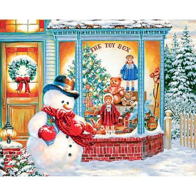 China Full Round or Square DIY Diamond Painting Snowman and Toy Kits Round or Square Diamond Embroidery Diamond Embroidery Drill Modern Home Gift for sale