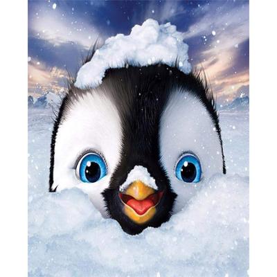 China Ice and Snow Penguin Full Round or Square Kits Diamond Embroidery Diamond Drill Decoration DIY Gift Modern Home Diamond Painting for sale