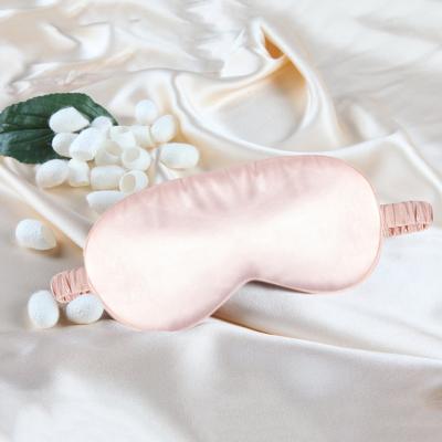 China Dark Circles Eye Mask Women Eye Cover Sleep Mask Portable Imitated Silk Night Visor for sale