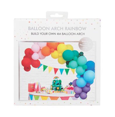 China Gift Toy Balloon Arch Kit Latex Balloon Garland Kits Rose Silver Gold Confetti Metal Wedding Birthday Party EID Mubarak Decoration Happy for sale