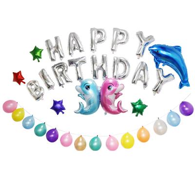 China Clearance Plastic Cheap Birthday Letter Foil Balloons Sets Baby Shower Girls Party Balloon Backdrop Decoration for sale