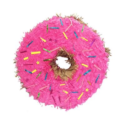 China 627086 15.7in 3D Cookie Donut PinataRound Pink Paper Circle Kids Birthday Party Supplies Wedding Decor Custom Design Mexican Wholesale for sale