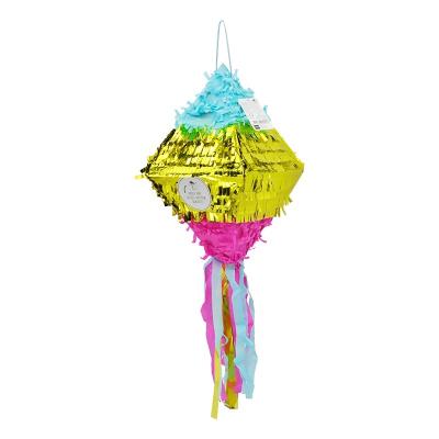 China 627059 11.8in Mini Diamond Maxican Pinata Wedding Paper Decoration Kids Birthday Party Supplies Custom Design Cheap Wholesale for sale