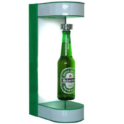 China Retail Shops Customization Design Idea Bottle Display Magnetic Floating Levitating Bottle Display Magnetic Floating Display for sale