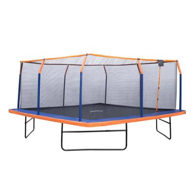 China Best Safe 16 Ft Square Cheap Trampoline Set With Premium Top-Ring Enclosure And Safety Pad for sale