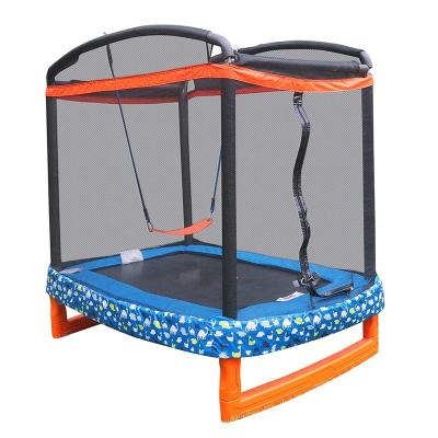 China 72x Safe 50 Inch Baby Trampoline Indoor Outdoor Rectangle Jumping And Safety Net Safety ASTM Approved for sale