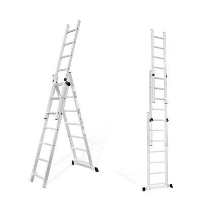 China Universal Aluminum Folding Ladders 2section 3section Extension Ladders Telescope Combination Ladder for sale