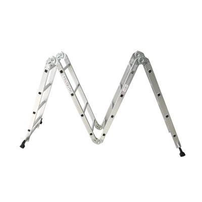 China Portable Folding Ladders Scaffolding For Factory Use Hinges Ladder Aluminum Warehouse Folding Stairs for sale