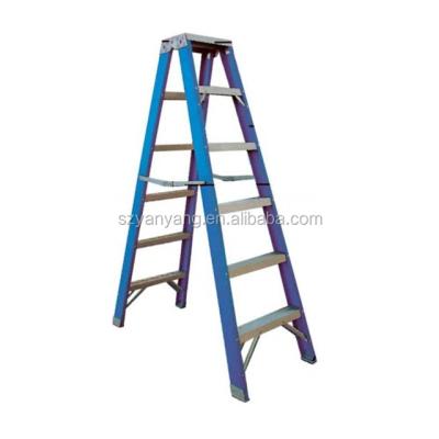 China Folding Ladders Fiberglass Double Side A Shape Ladder for sale