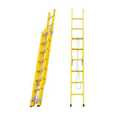 China Folding Ladders Extender Step 2 Aluminum Section Fiberglass Insulating Universal Foldable Single Ladder for sale