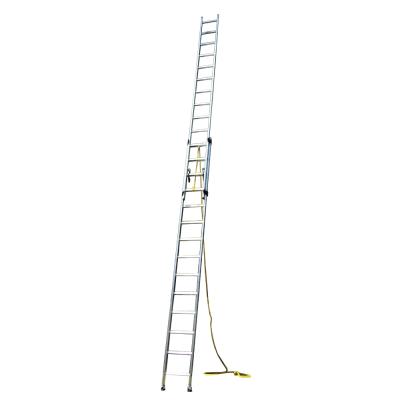 China EN131 Folding Ladders Section Aluminum Combination Step 2 Telescope Ladders 6m Foldable Hanging Aluminum Extension Ladder for sale