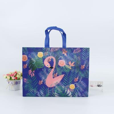 China Eco - Friendly High Quality PP Laminated Non Woven Fabric Packaging Shopping Bag With Handle And Custom Printed Logo for sale